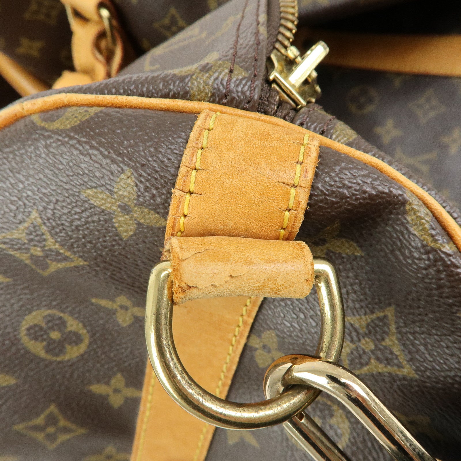 Louis Vuitton Monogram Keep All Bandouliere 60 Bag Brown M41412