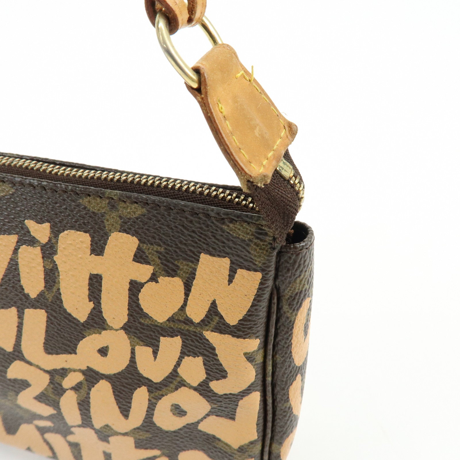 Louis Vuitton Monogram Graffiti Pochette Accessoires Hand Bag M92193