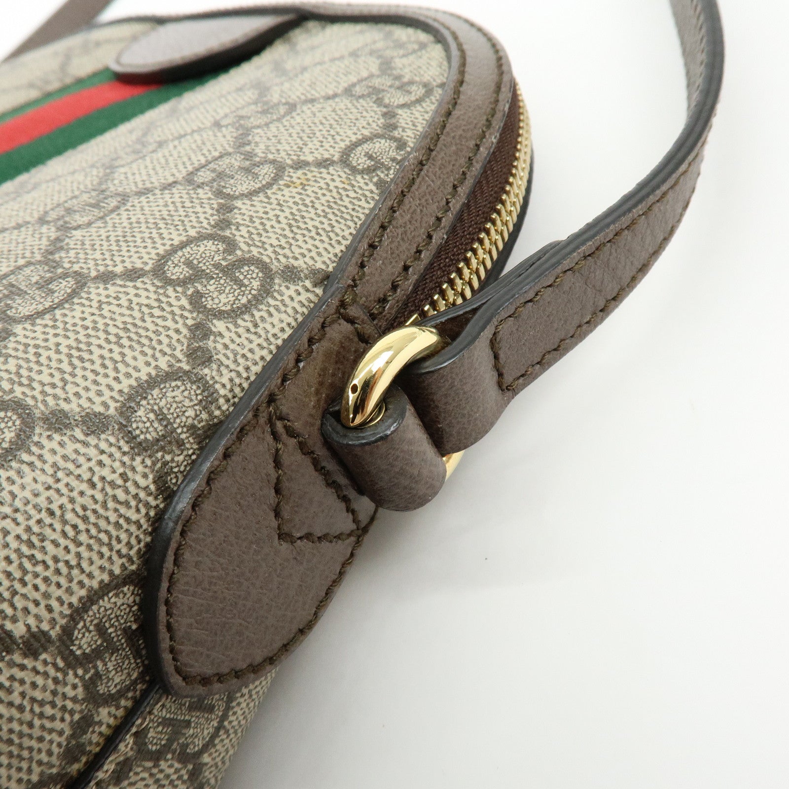 GUCCI Ophidia Double G Sherry GG Supreme Leather Shoulder Bag 499621