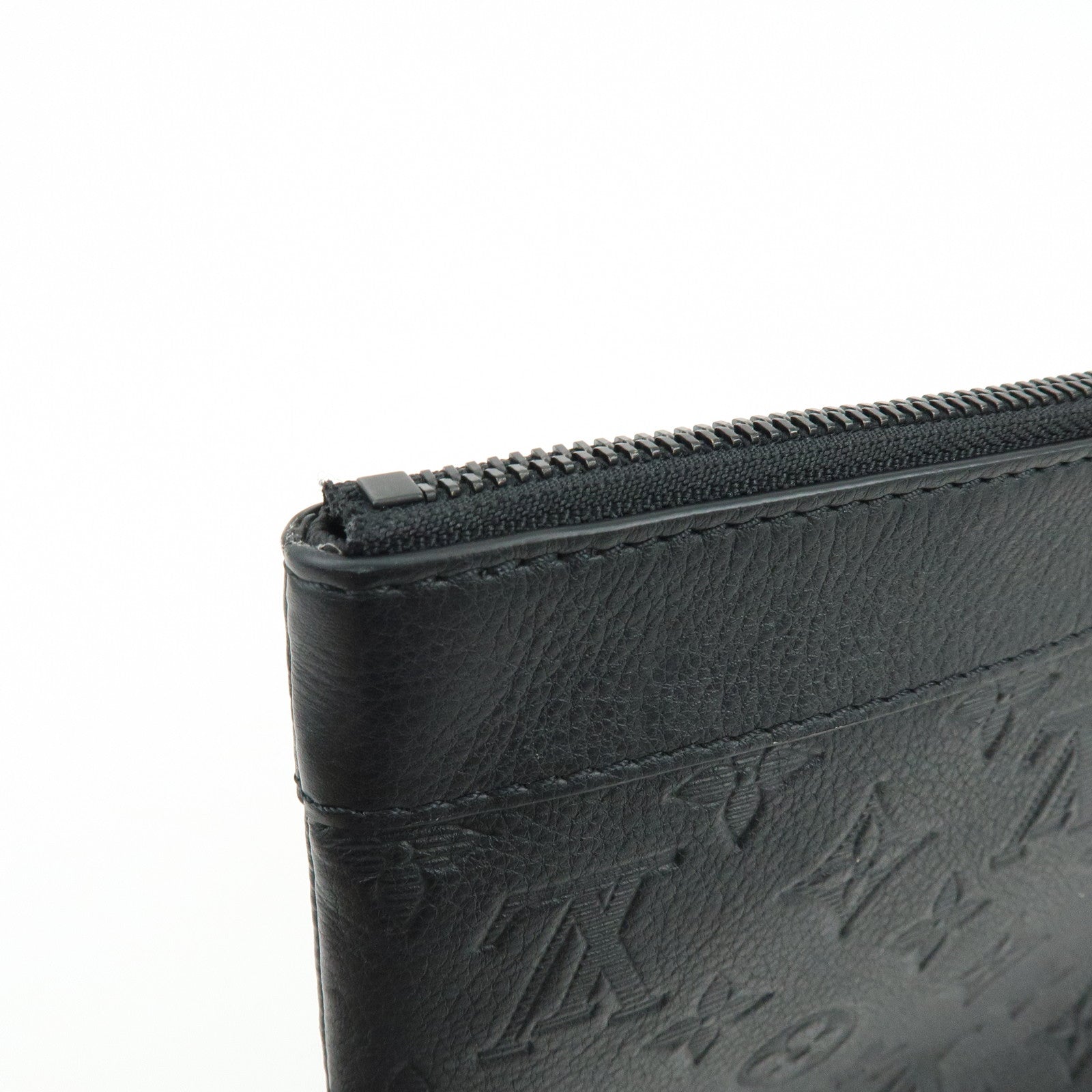 Louis Vuitton Monogram Shadow Leather Pochette To-Go Clutch Bag M81570