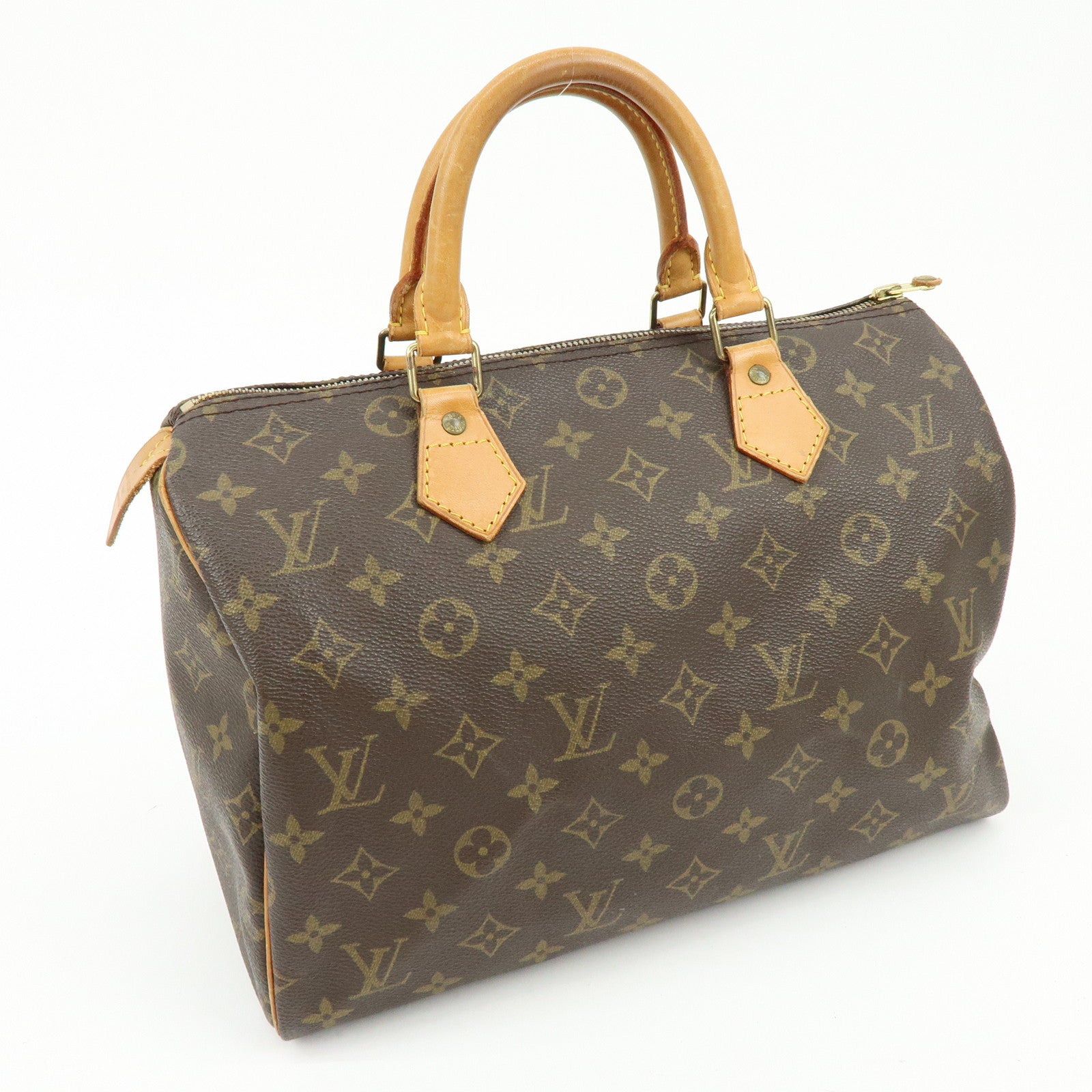 Louis Vuitton Monogram Speedy 30 Boston Bag Hand Bag Brown M41526