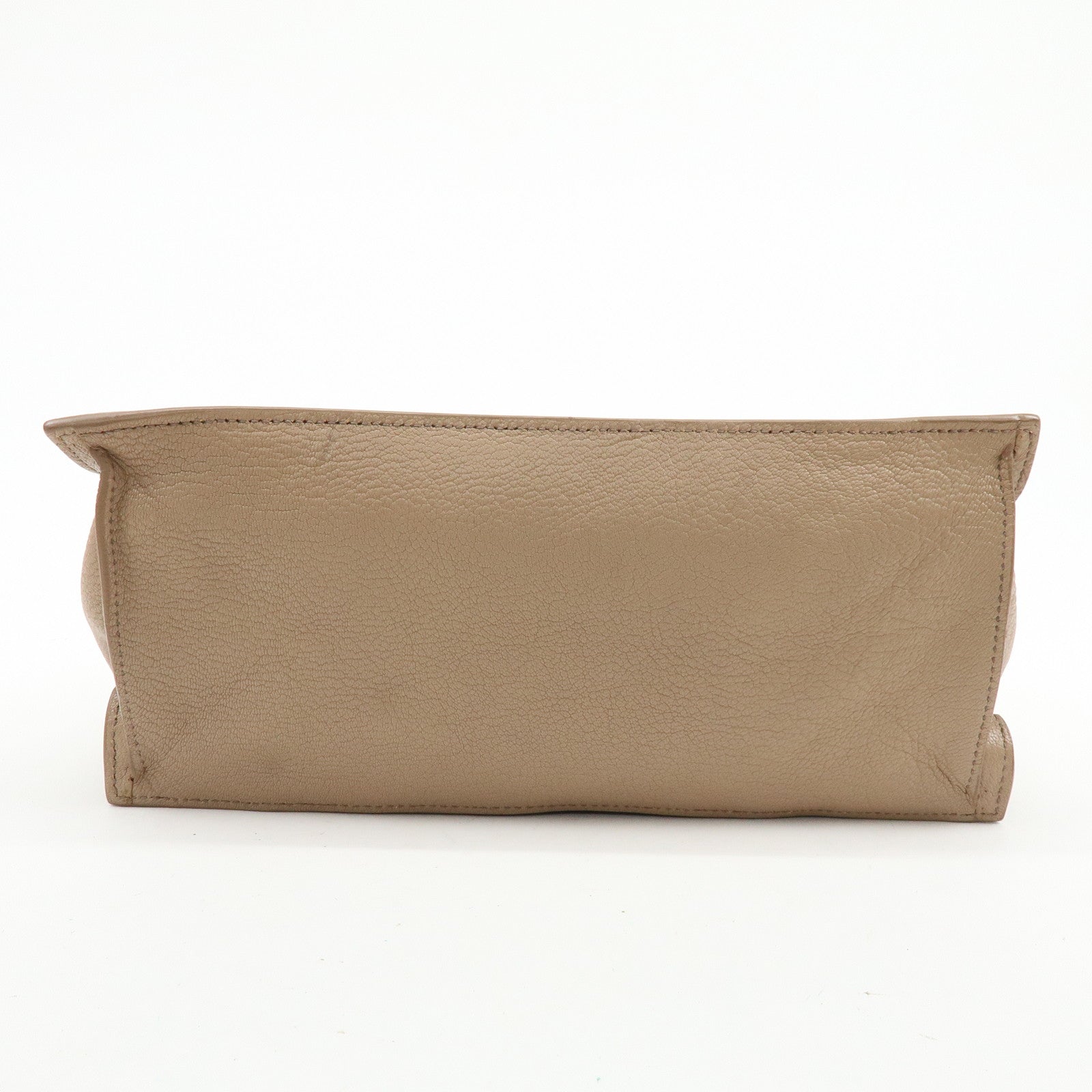 MIU MIU Madras Leather Tote Bag Shoulder Bag Beige RR2012
