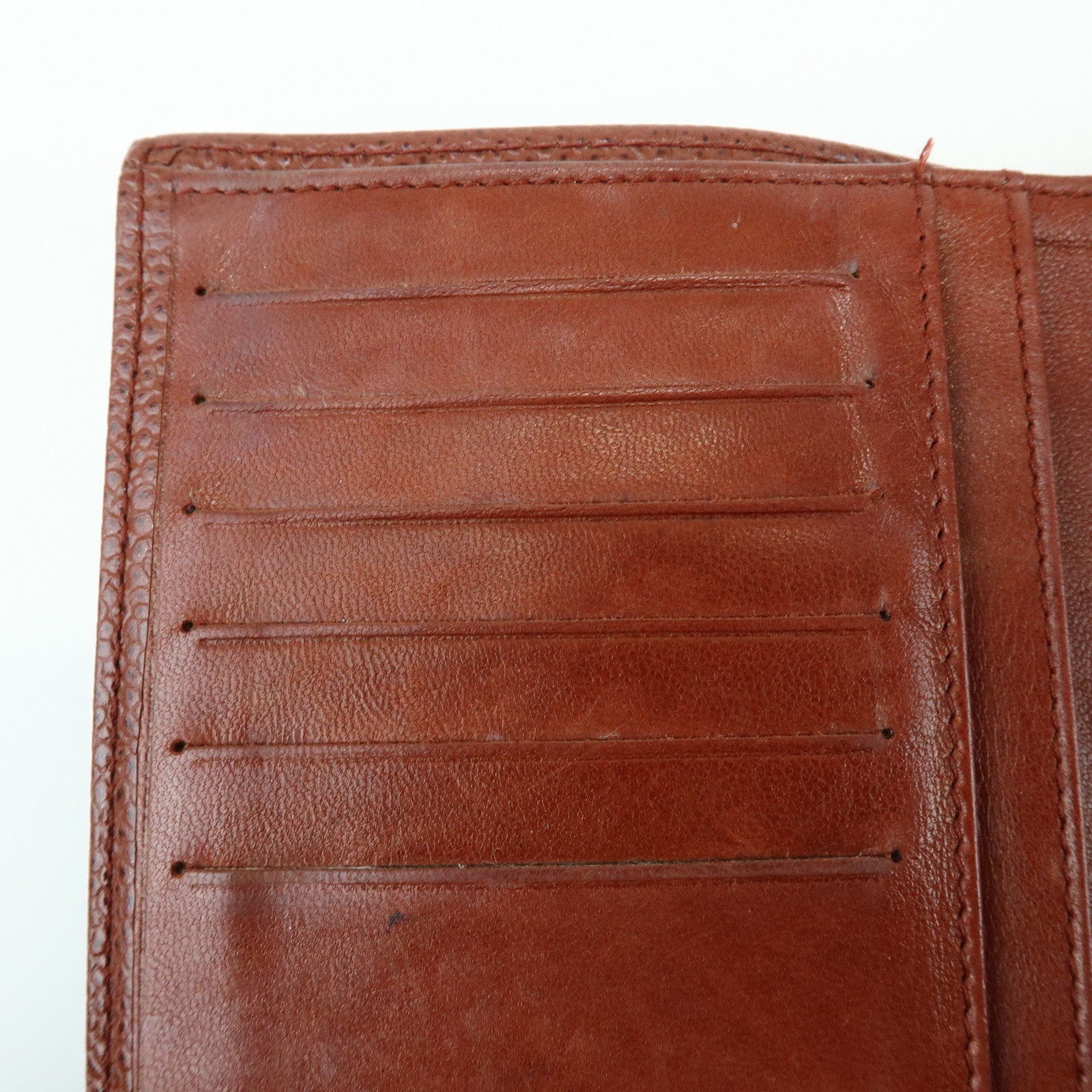 CHANEL COCO Mark Caviarskin Tri-fold Compact Wallet Brown