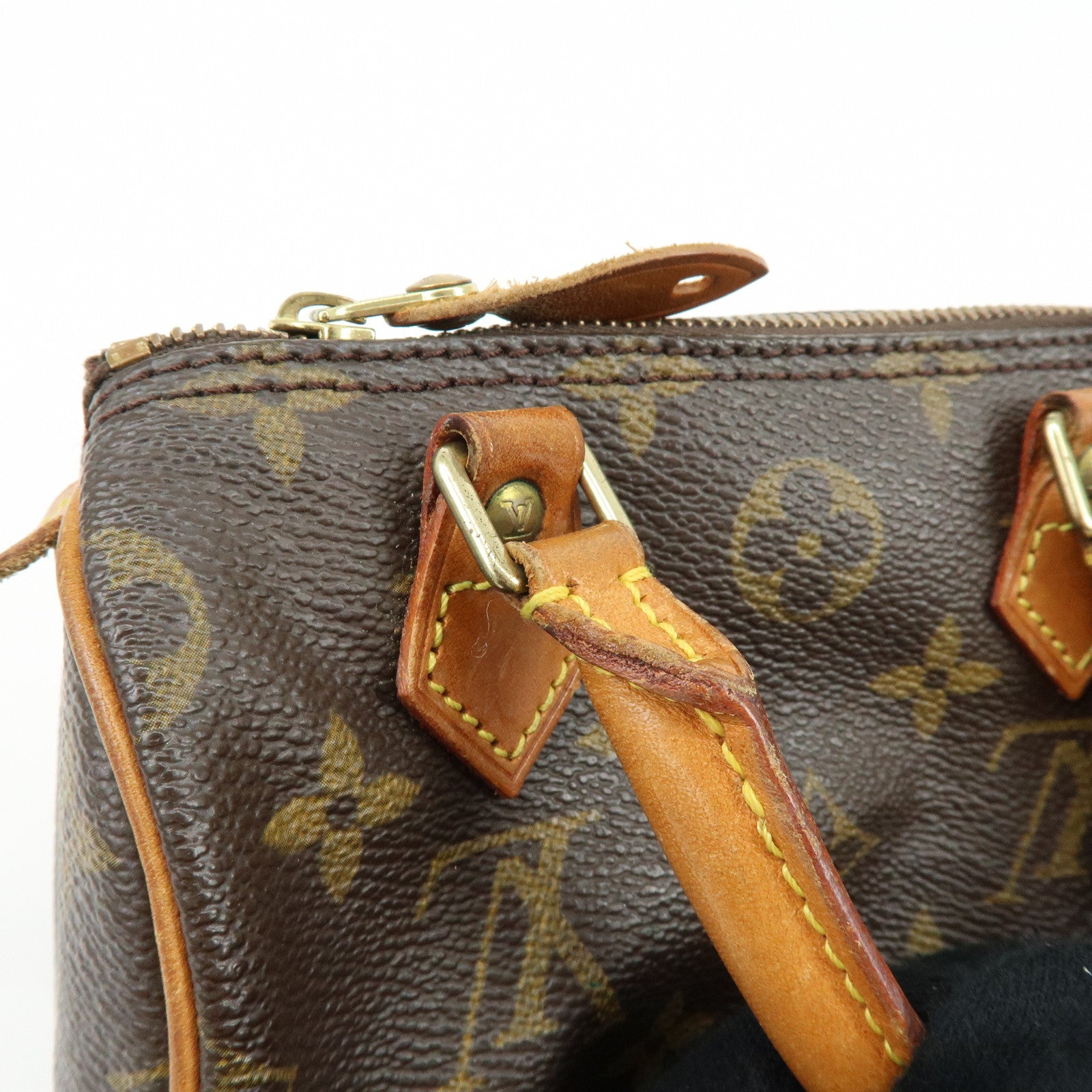 Louis Vuitton Monogram Canvas Mini Speedy Hand Bag & Strap M41534