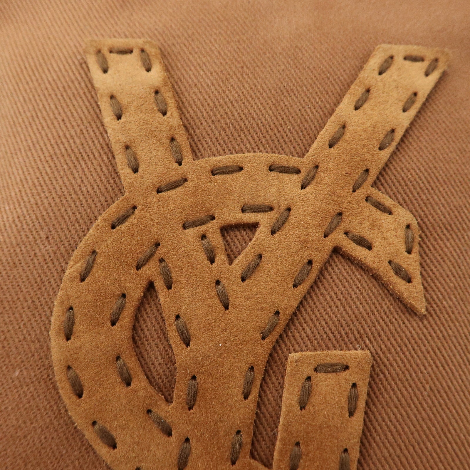 SAINT LAURENT PARIS Kahara Cassandra Canvas Leather Shoulder Bag