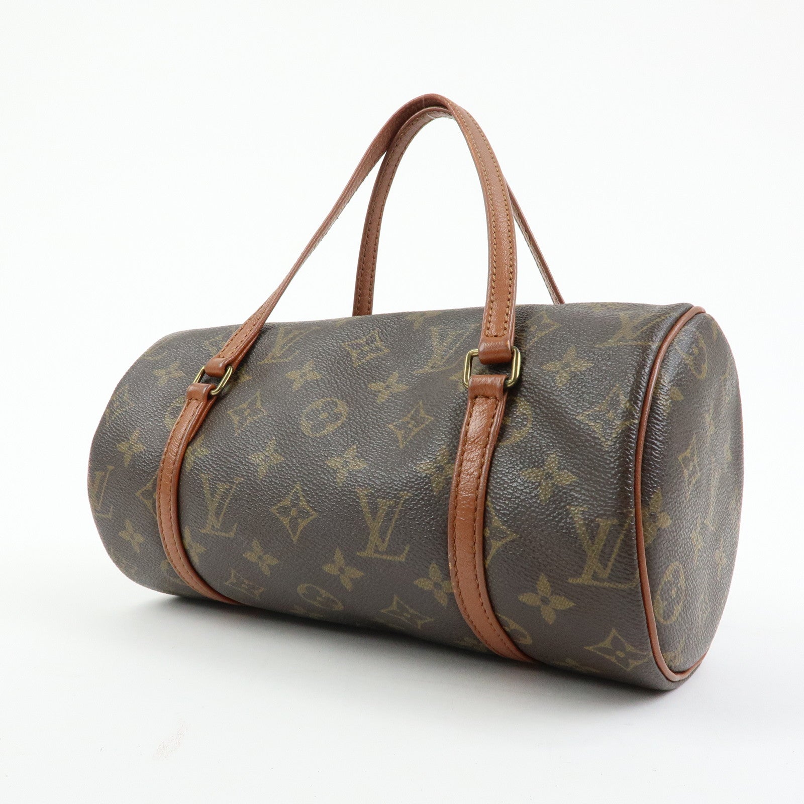 Louis Vuitton Monogram Papillon 26 Hand Bag Brown M51366