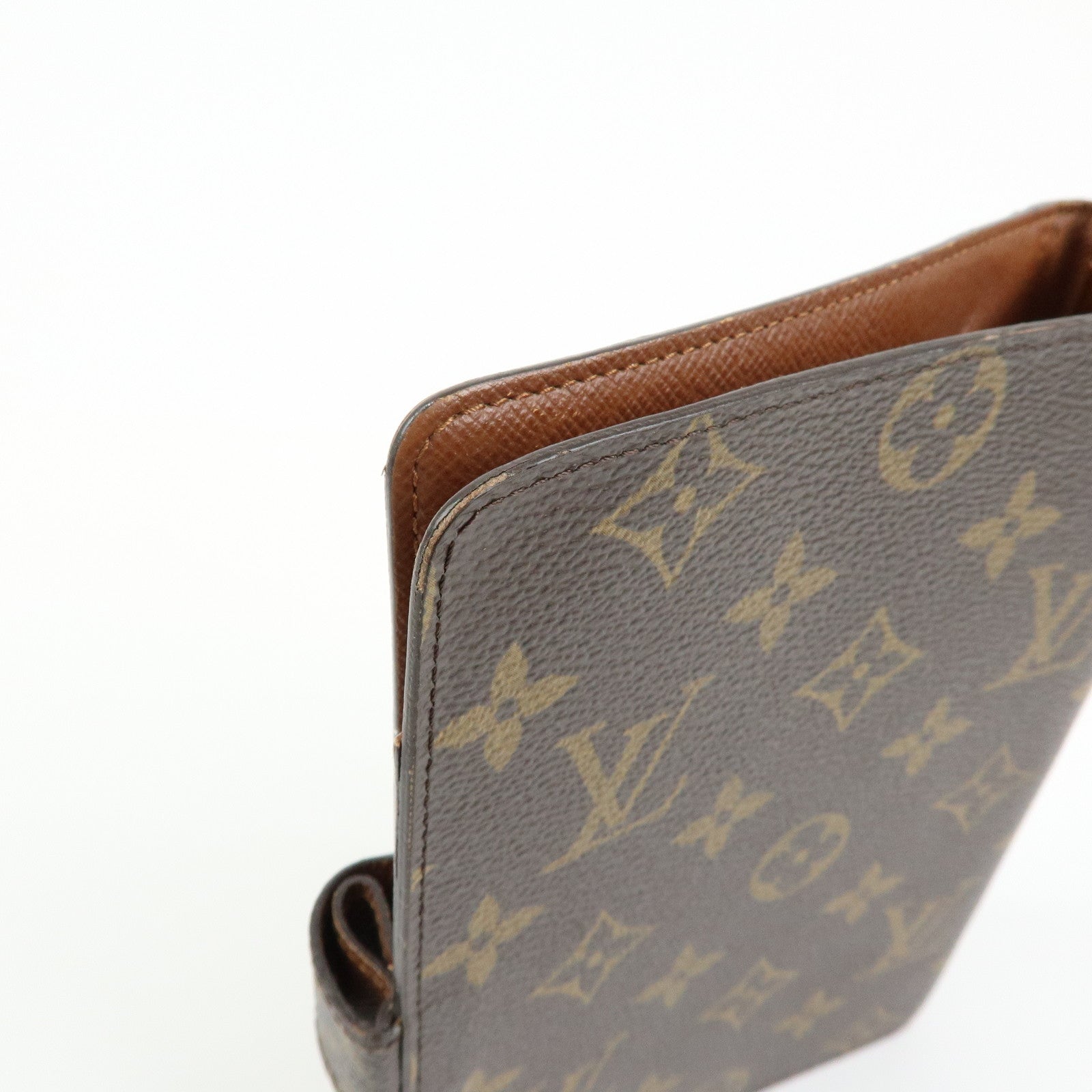 Louis Vuitton Monogram Agenda MM Planner Cover Brown R20004
