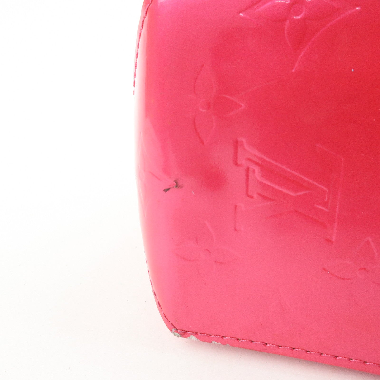 Louis Vuitton Monogram Vernis Lead PM Hand Bag Pink M91221