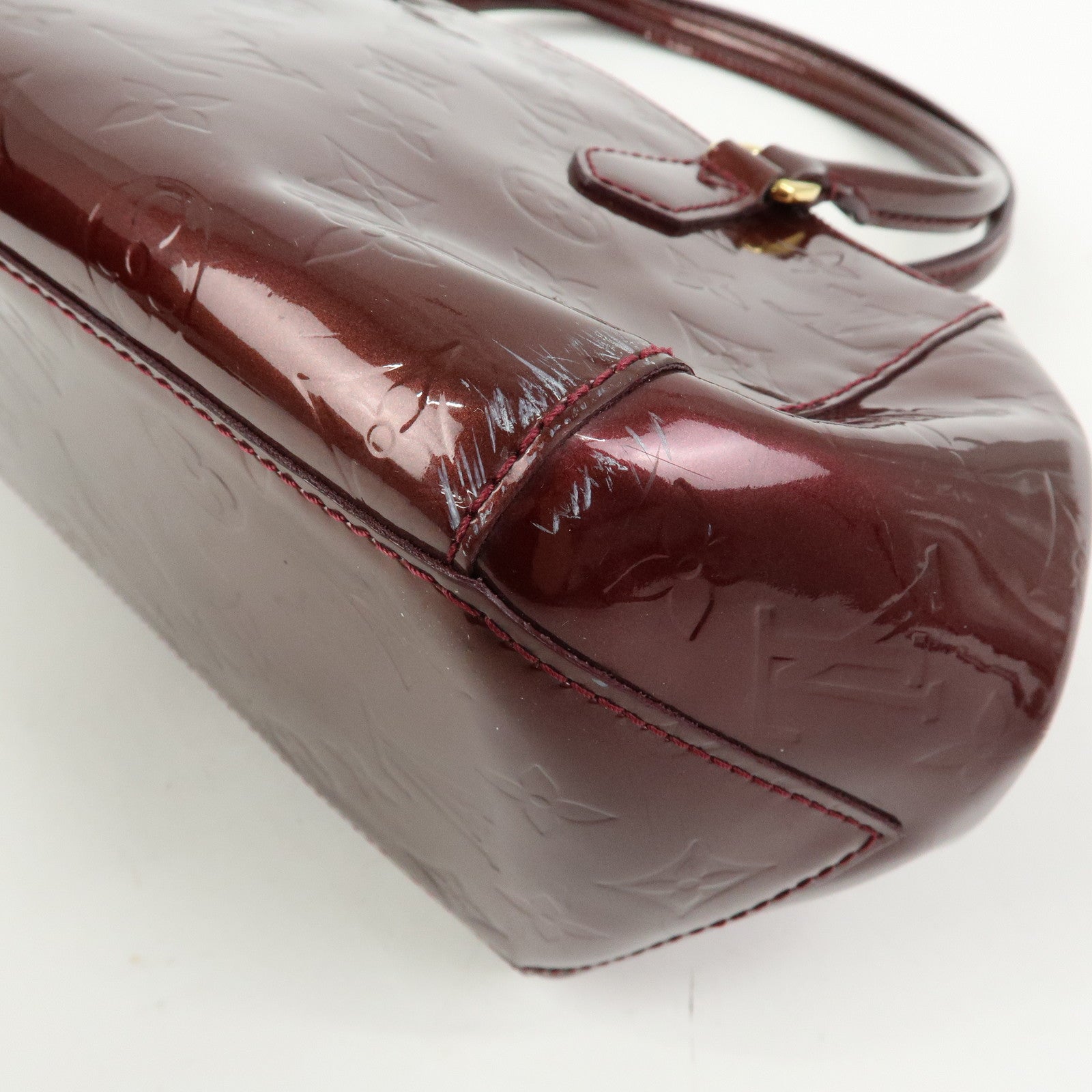 Louis Vuitton Monogram Vernis Sherwood PM Boston Hand Bag M91492