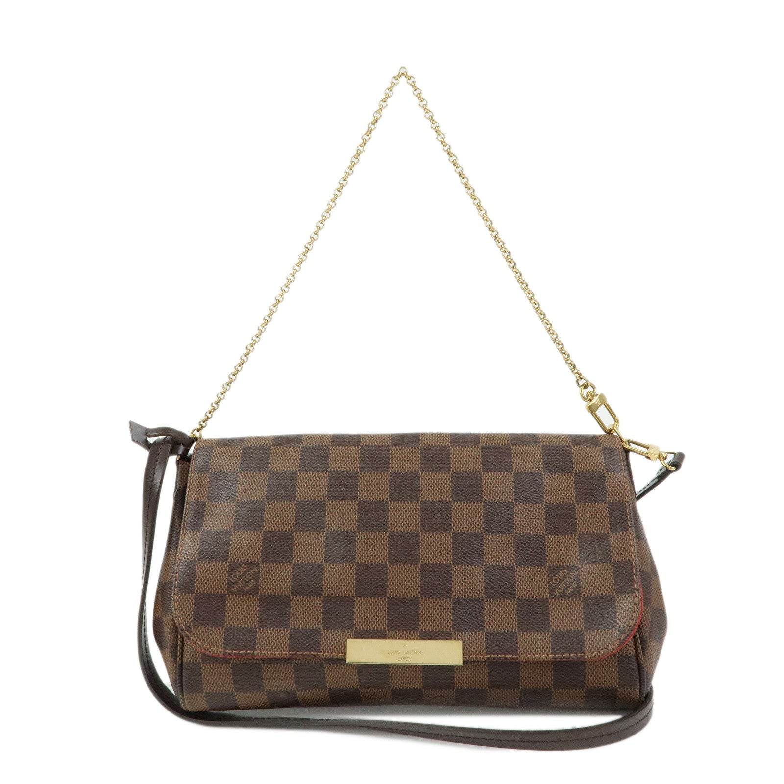 Louis Vuitton Damier Favorite MM 2Way Shoulder Bag Hand Bag N41129