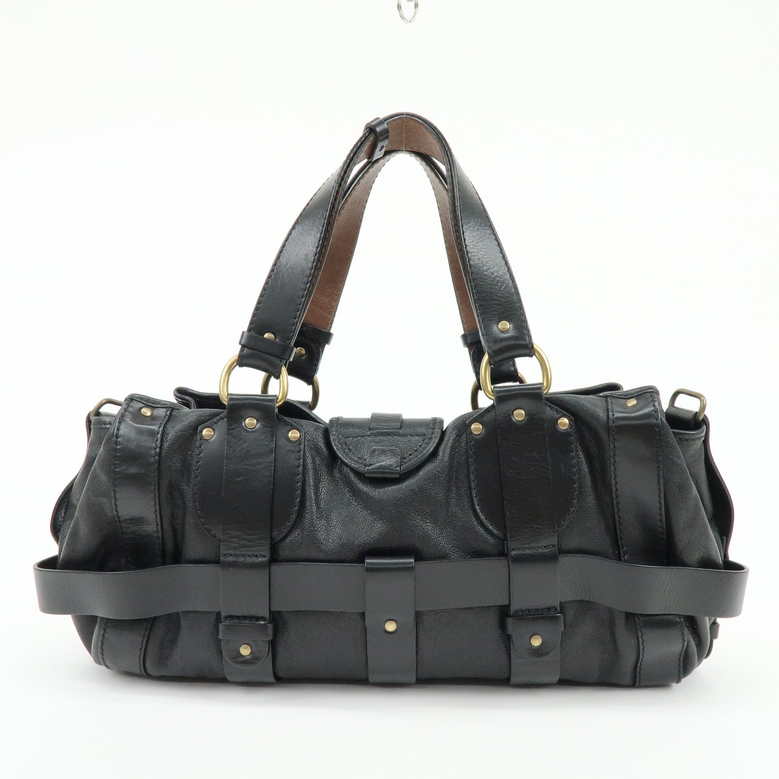 Chloe Kerala Leather Shoulder Bag Hand Bag Satchel Bag Black