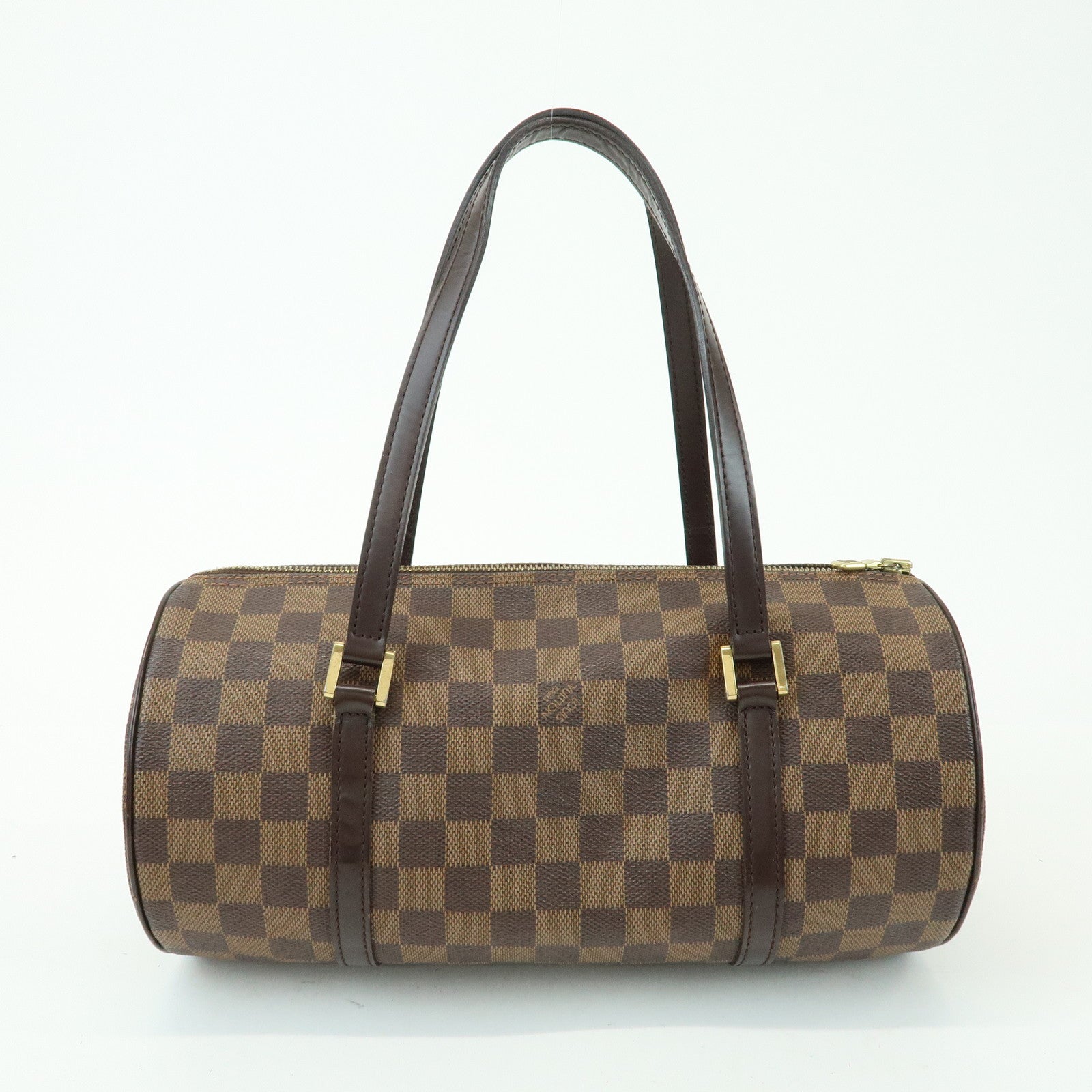 Louis Vuitton Damier Ebene Papillon 30 Hand Bag & Pouch Brown N51303