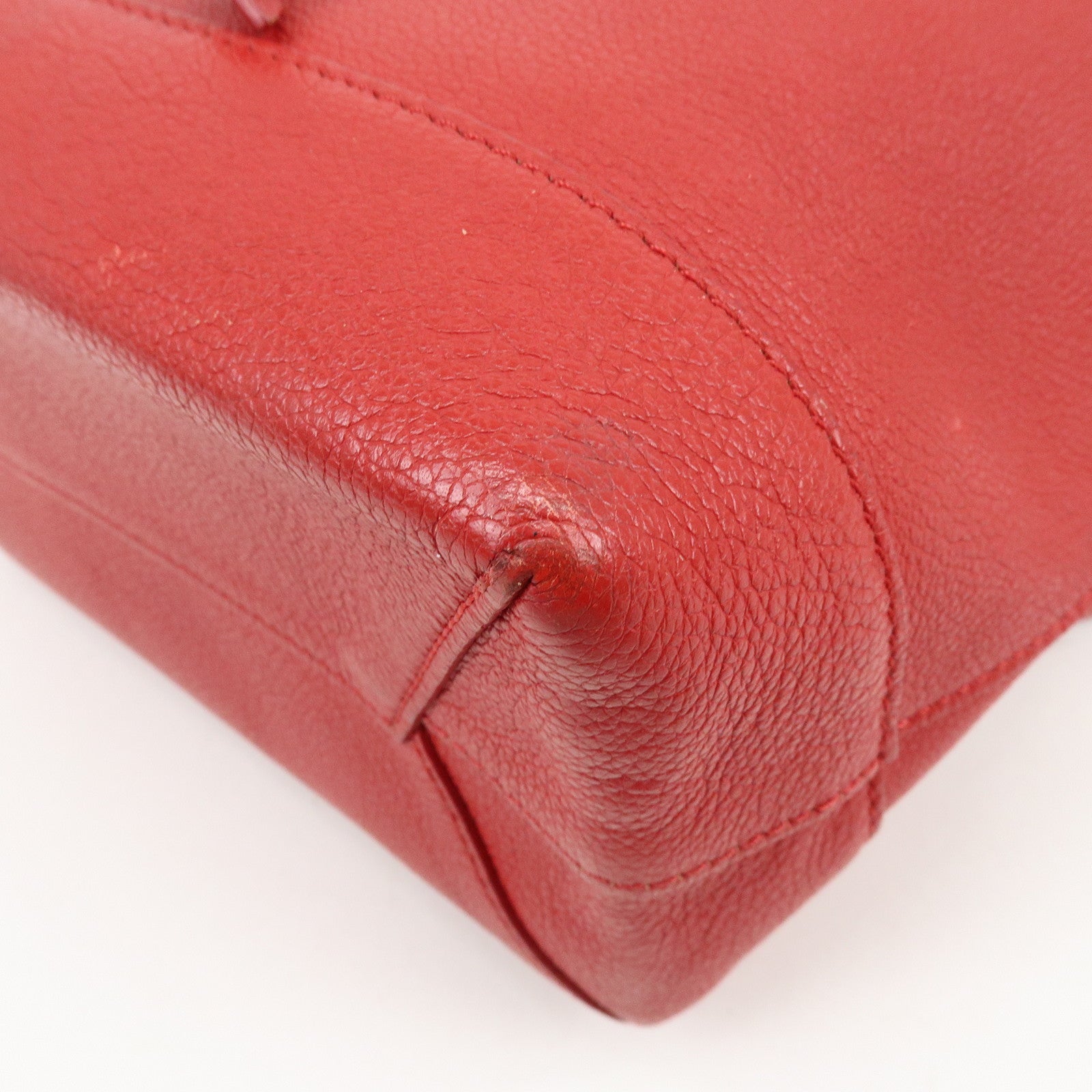Louis Vuitton Lockme Taurillon Leather Backpack Rucksack Ruby M41818