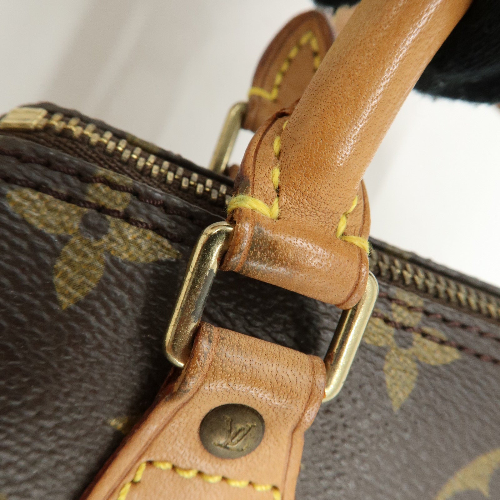 Louis Vuitton Monogram Mini Speedy Hand Bag and Strap Brown M41534 Lot