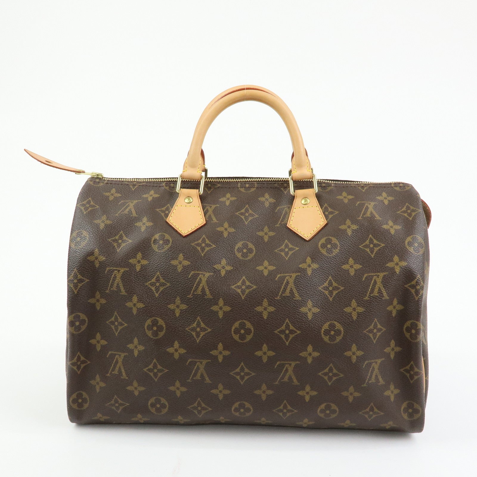 Louis Vuitton Monogram Speedy 35 Boston Bag Hand Bag Brown M41524