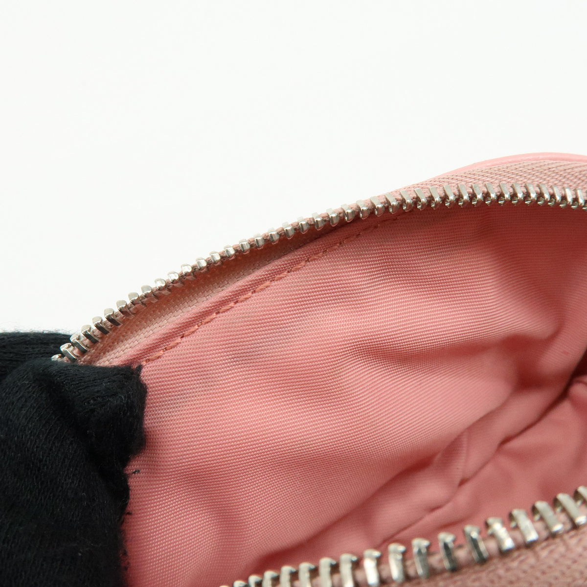 GUCCI GG Marmont Double G Leather Cosmetic Case Key Pouch Pink 625691