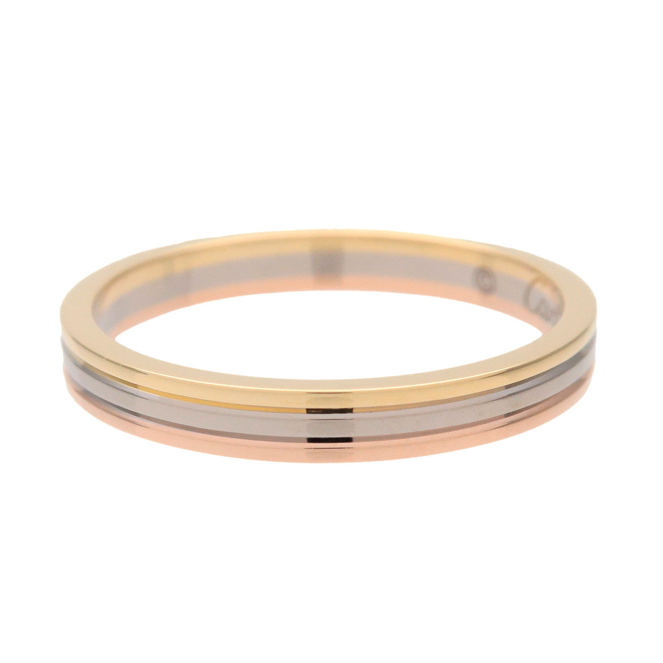 Cartier Vendome Three Color Ring K18 750YG/PG/WG #51 US5.75