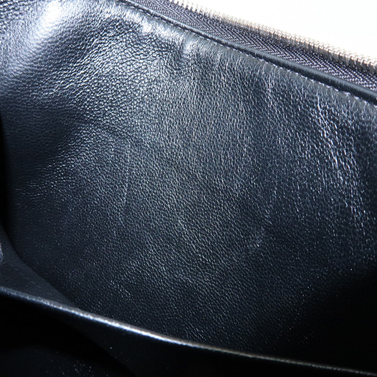 BALENCIAGA Signature PVC Leather Clutch Bag Flat Pouch Black 702627