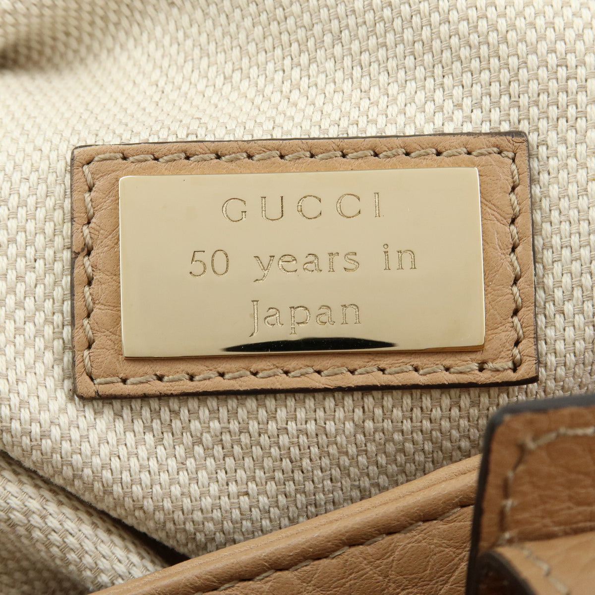 GUCCI Bamboo Flora Canvas Leather 2Way Bag Japan Limited Ivory 336032