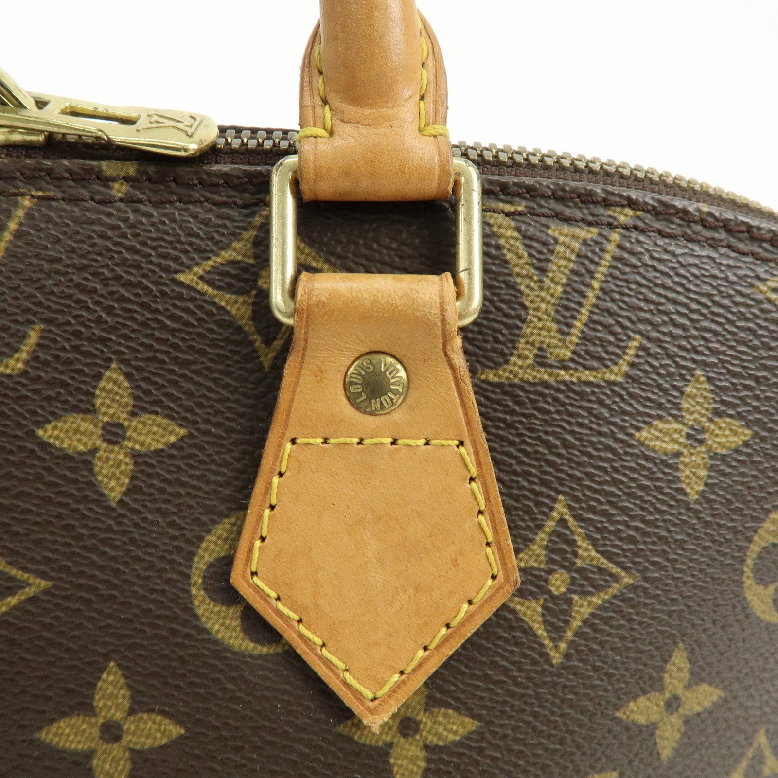 Louis Vuitton Monogram Canvas Alma Hand Bag Brown M51130