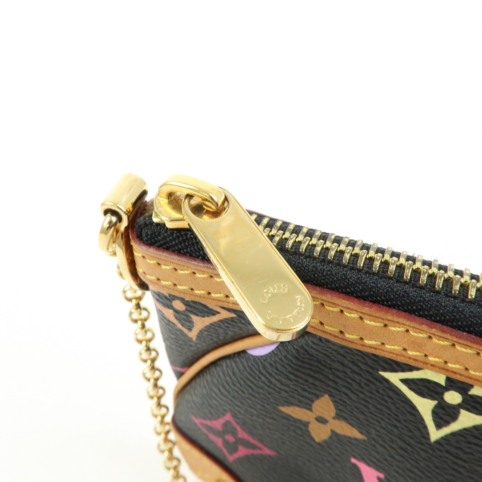 Louis Vuitton Monogram Multicolor Pochette Milla MM Pouch Noir M60097
