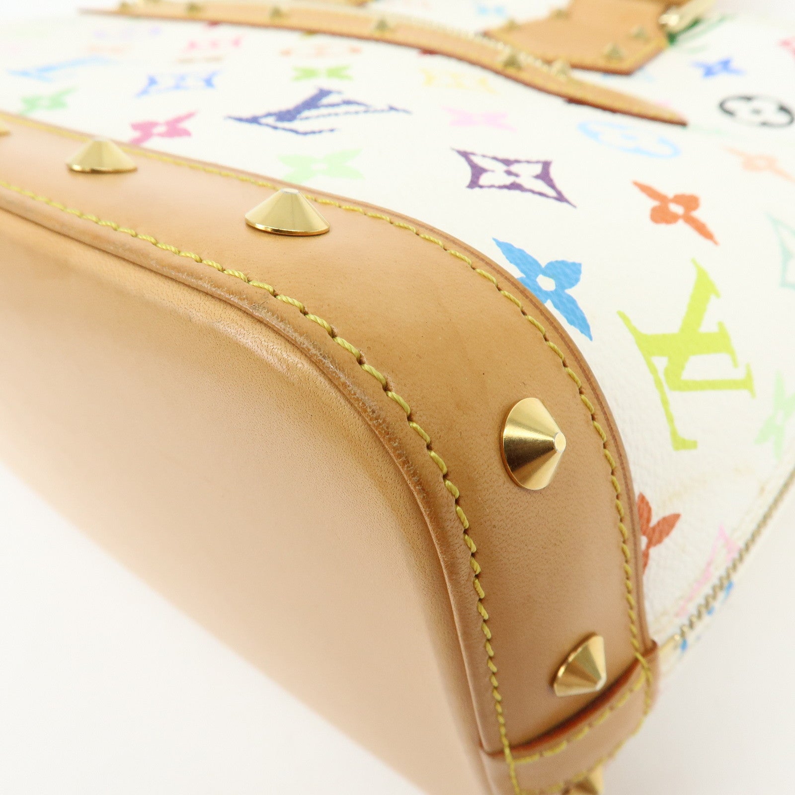 Louis Vuitton Monogram Multicolor Alma PM Hand Bag Blanc M92647