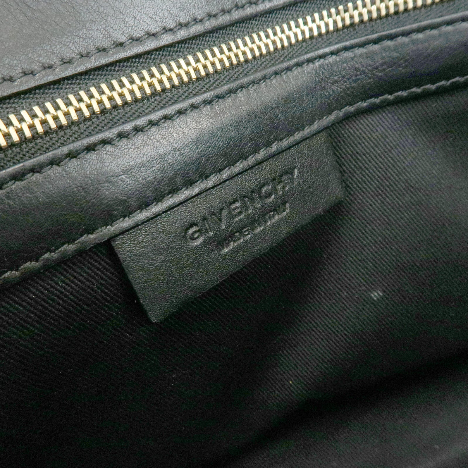 GIVENCHY Pony Hair Leather Clutch Bag Flat Pouch Brown Red TE0142