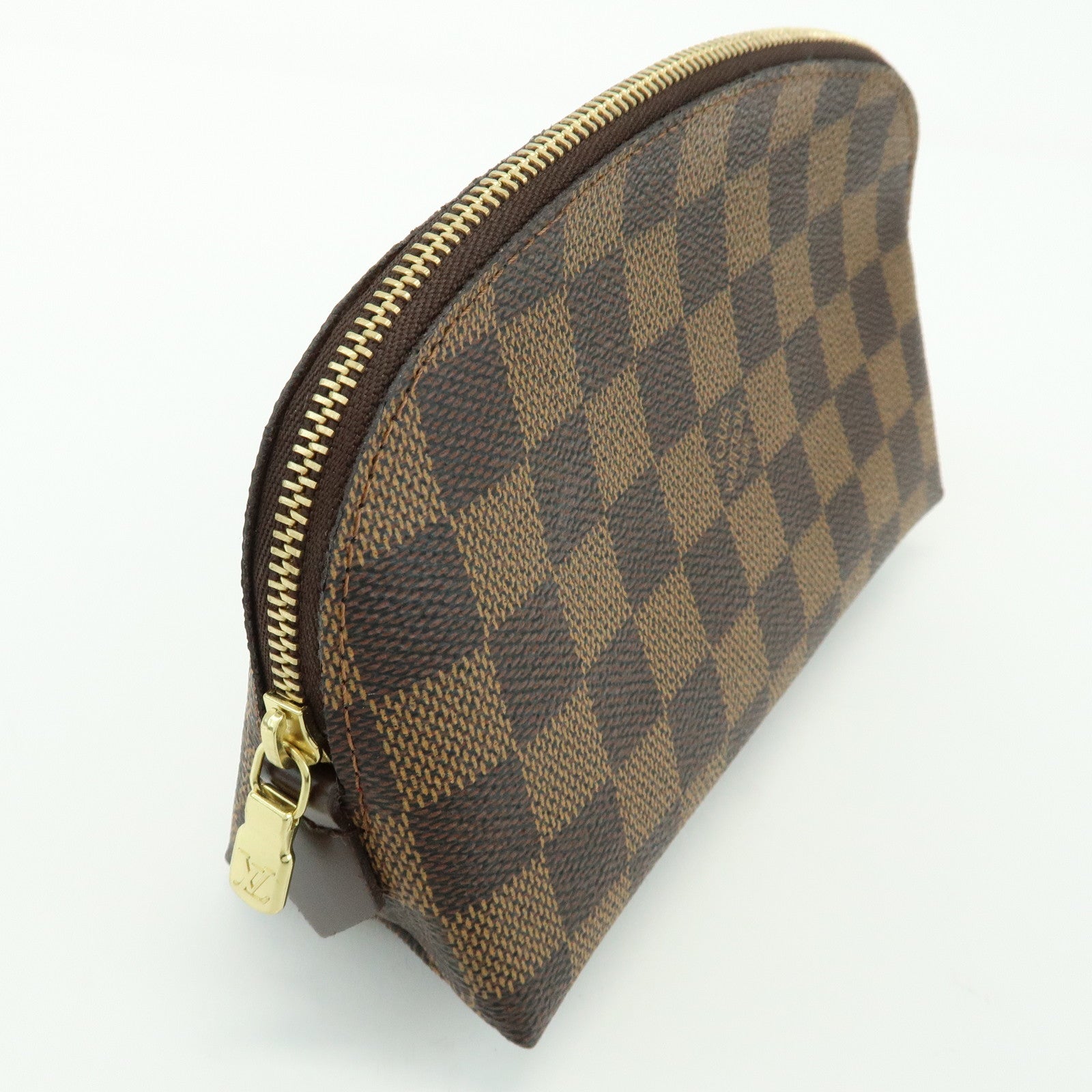Louis Vuitton Damier Pochette Cosmetic PM Pouch Damier Ebene N47516