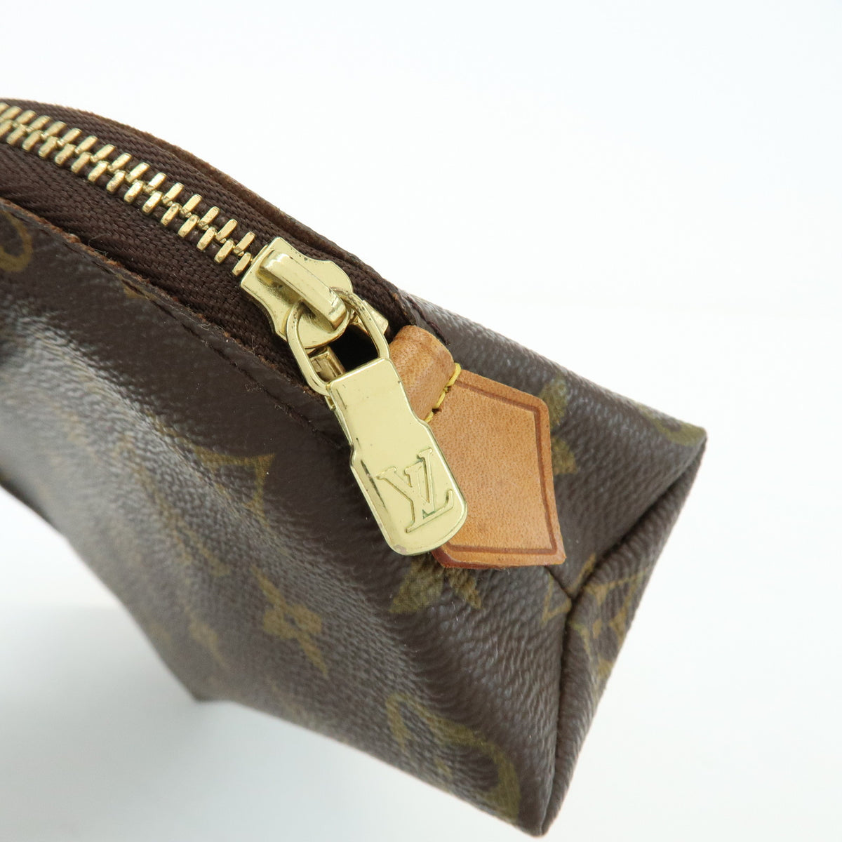 Louis Vuitton Monogram Pochette Cosmetic PM Pouch Brown M47515