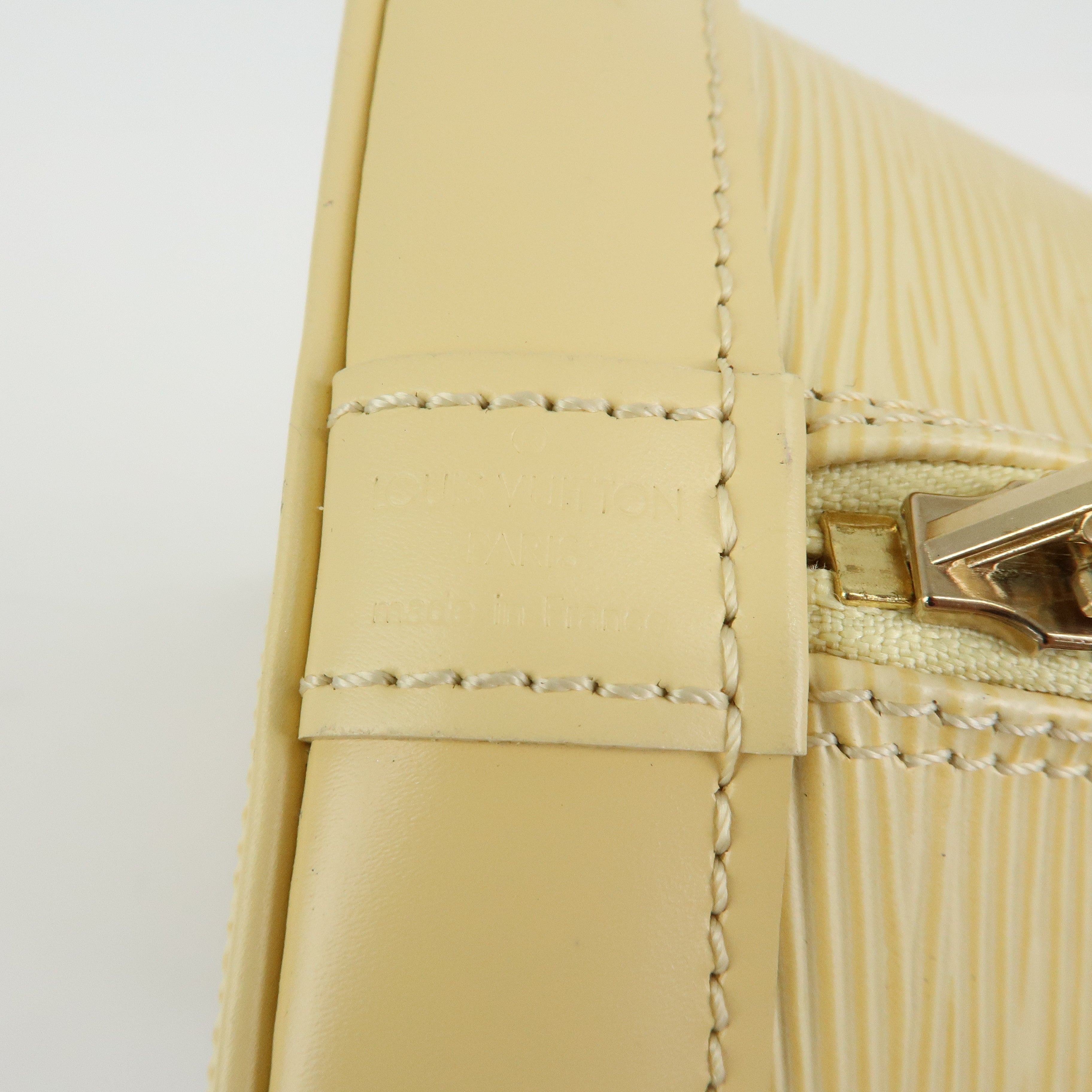 Louis Vuitton Alma Epi Leather Hand Bag Vanilla M5214A