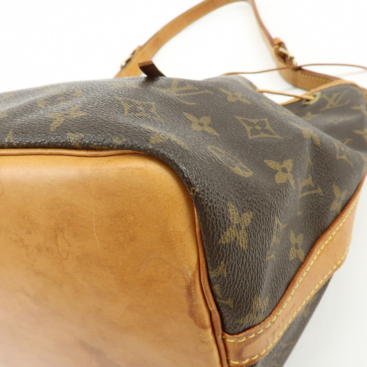 Louis Vuitton Monogram Canvas Petit Noe Shoulder Bag Brown M42226