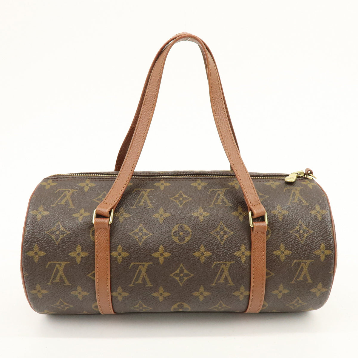 Louis Vuitton Monogram Papillon 30 Hand Bag Brown M51365