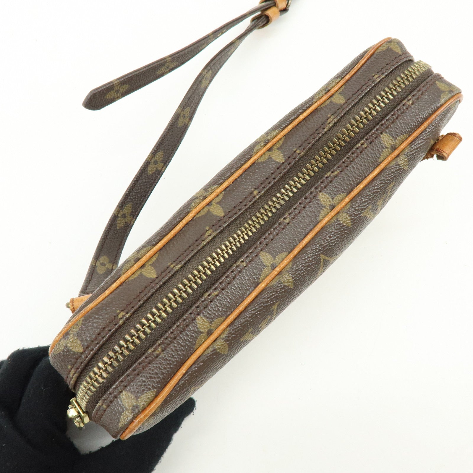 Louis Vuitton Monogram Pochette Marly Bandouliere Bag Brown M51828