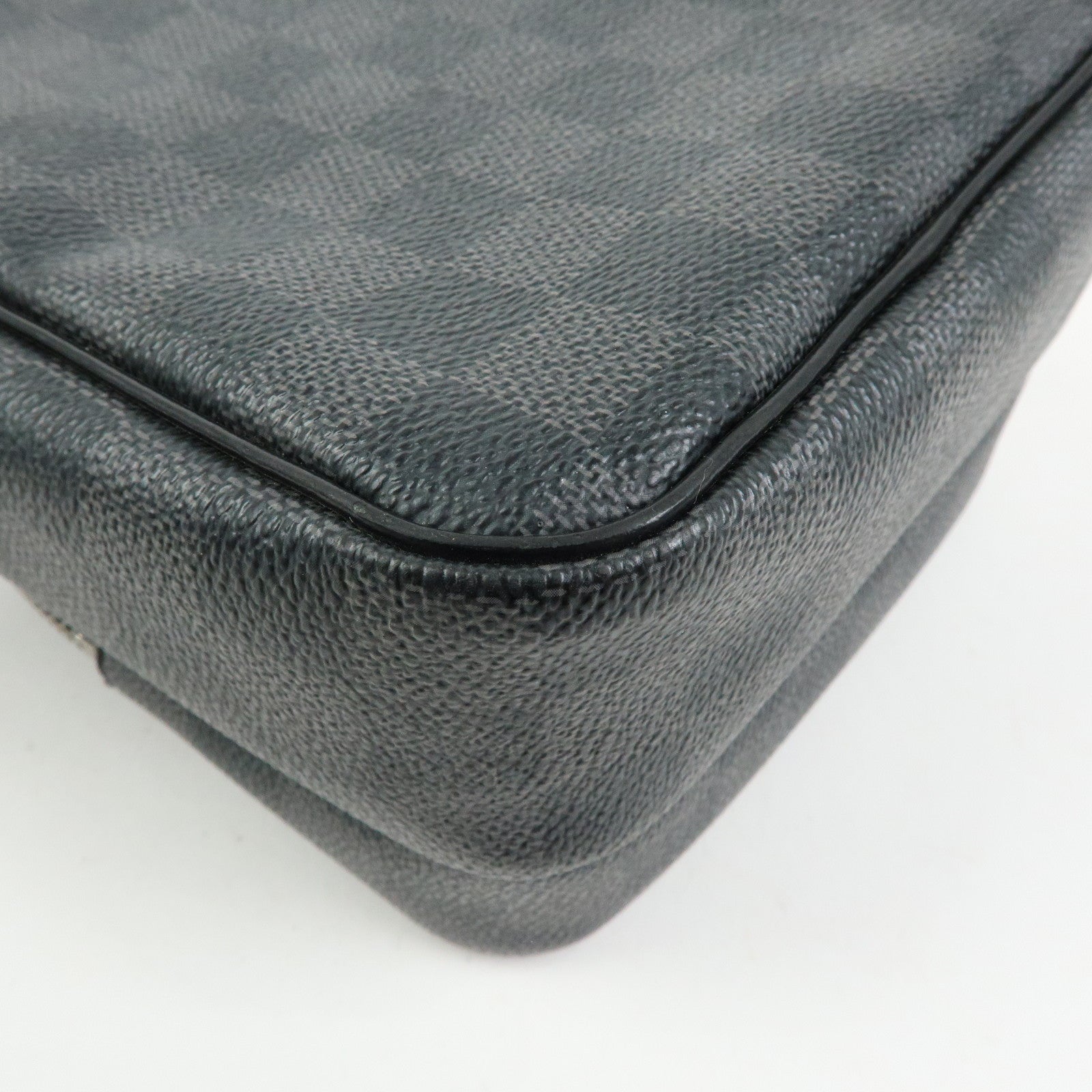 Louis Vuitton Damier Graphite Rem Shoulder Bag Black N41446