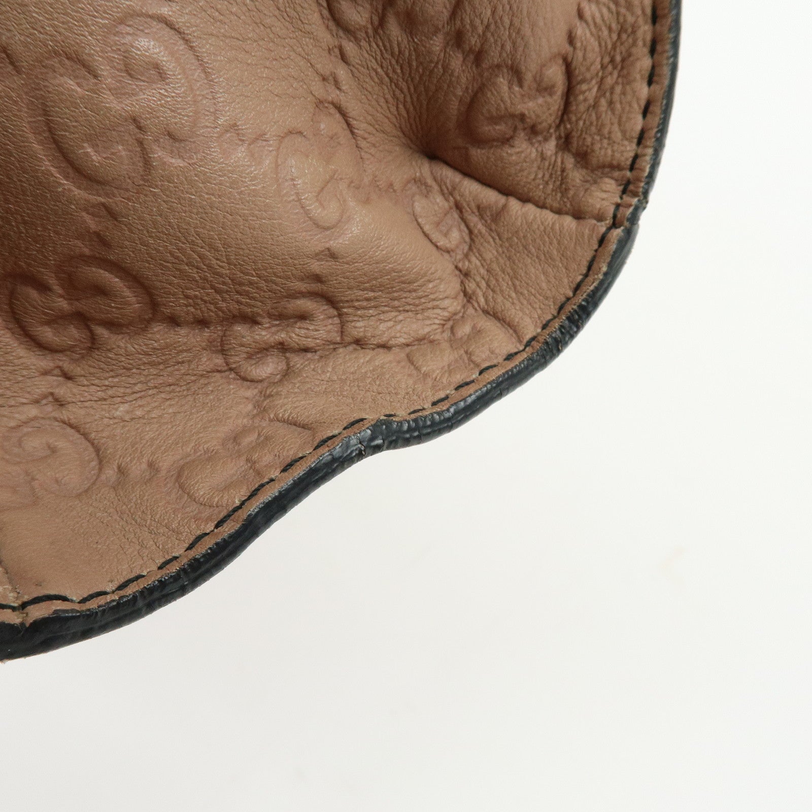 GUCCI Horsebit Guccissima Emily Leather Chain Shoulder Bag 295402