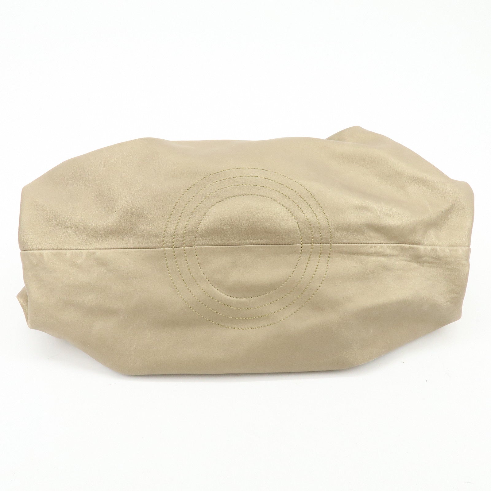 LOEWE Anagram Nappa Aire Leather Hand Bag Tote Bag Gold