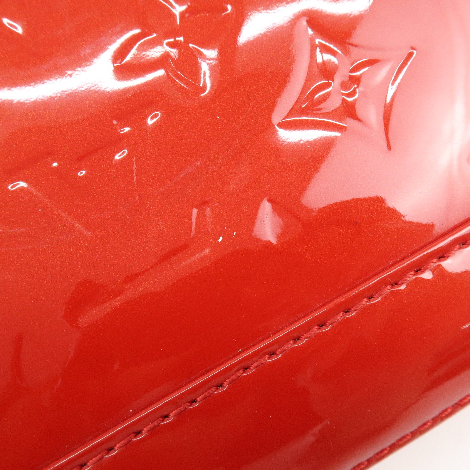 Louis Vuitton Monogram Vernis Alma BB 2Way Hand Bag Cerise M90174