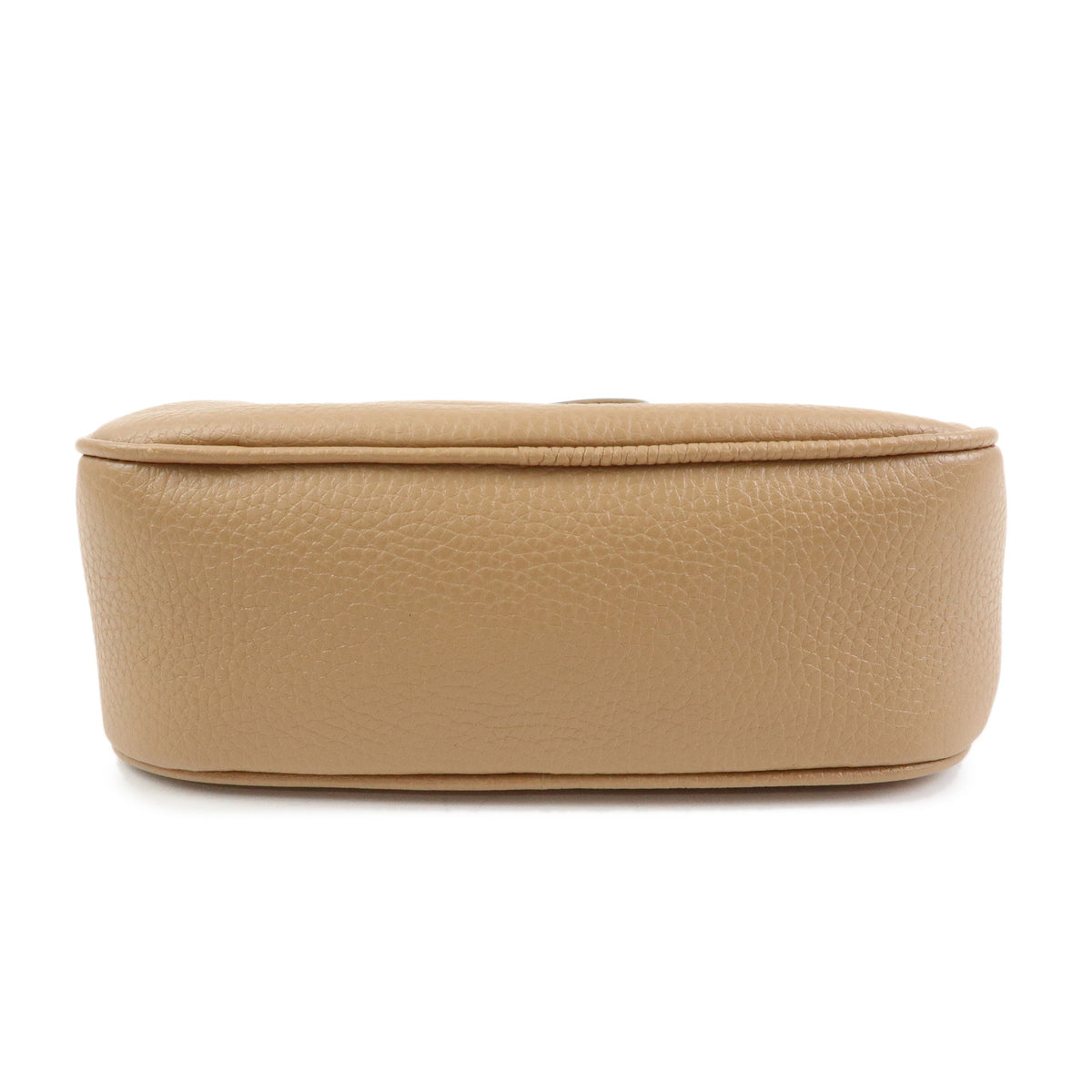 GUCCI SOHO Interlocking G Leather Small Disco Shoulder Bag Beige 308364