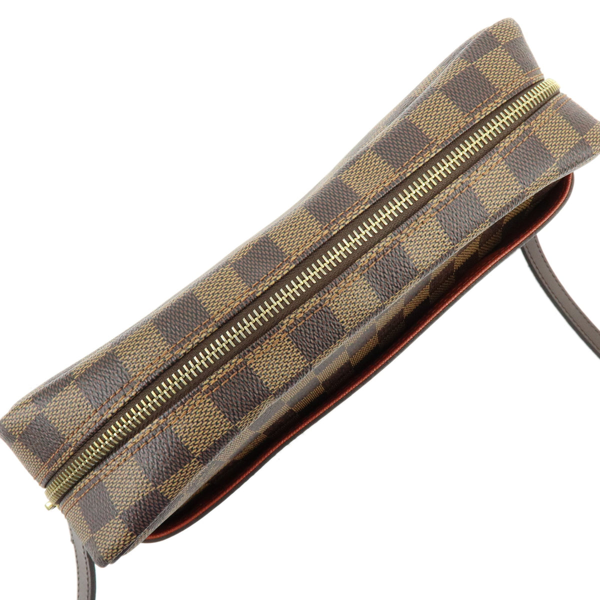 Louis Vuitton Damier Ebene SPO Trocadero 27 Shoulder Bag Brown N48085