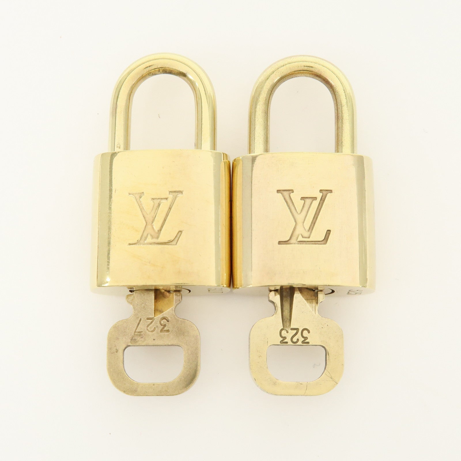 Louis Vuitton Lot of 10 Lock & Key Cadena Key Lock Gold