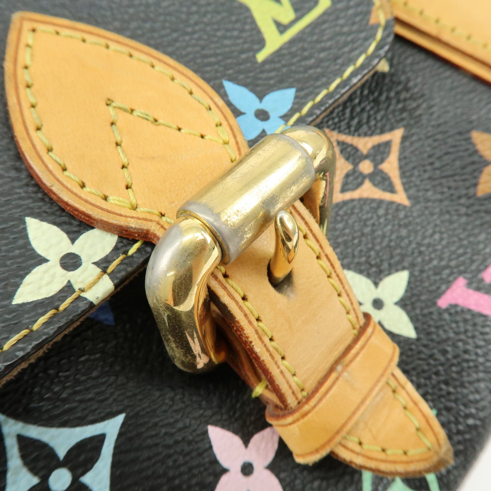 Louis Vuitton Monogram Multicolor Priscilla Hand Bag Noir M40097