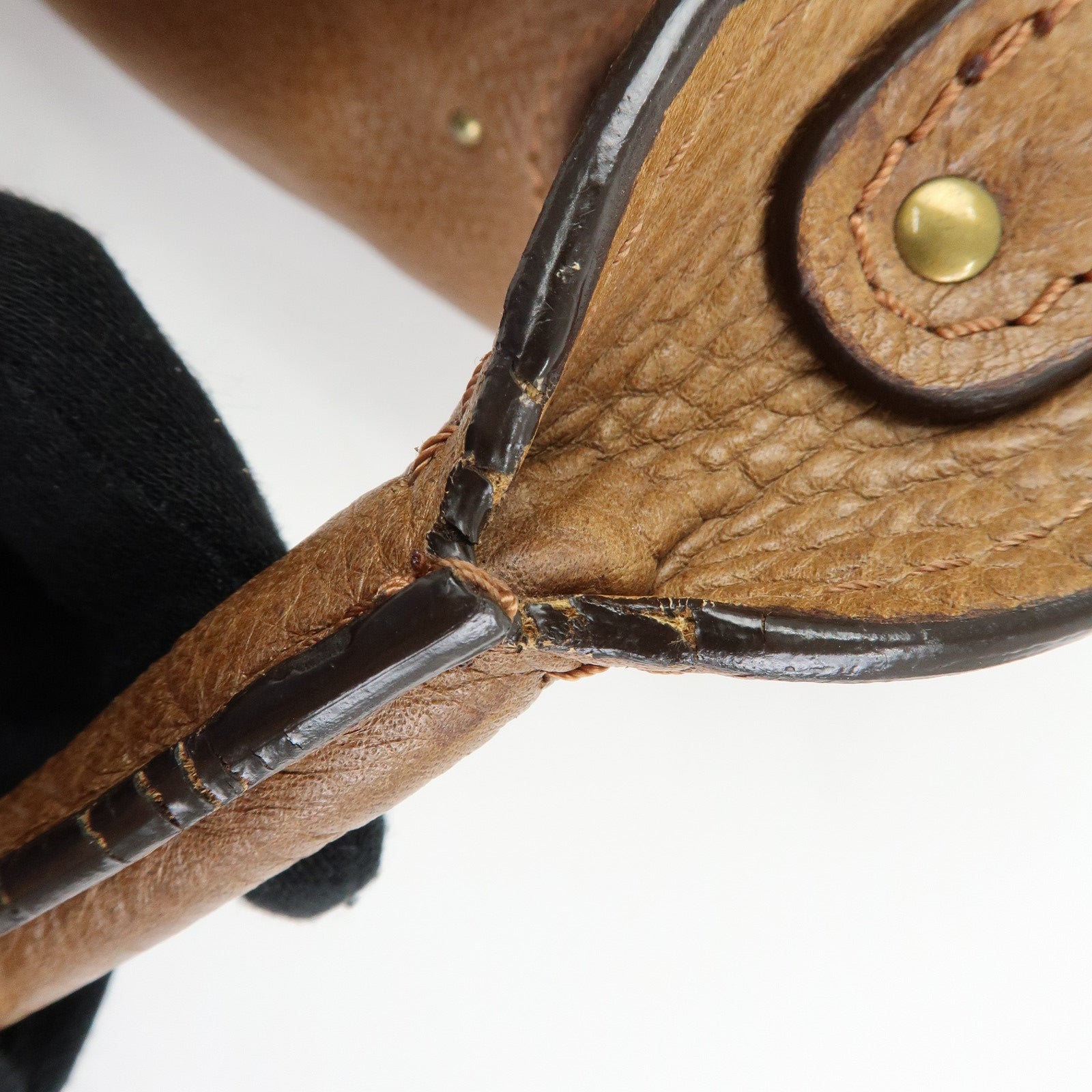 Chloe Paddington Leather Hand Bag Boston Bag Brown