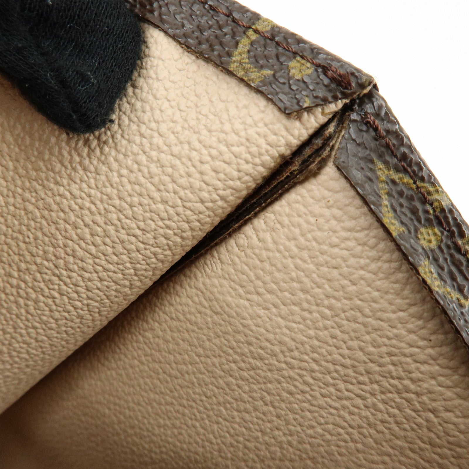 Louis Vuitton Monogram Sac Plat Tote Bag Hand Bag Brown M51140