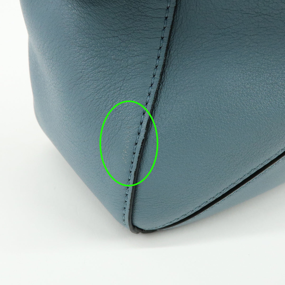 LOEWE Anagram Puzzle Bag Leather 2Way Bag Hand Shoulder Bag Light Blue