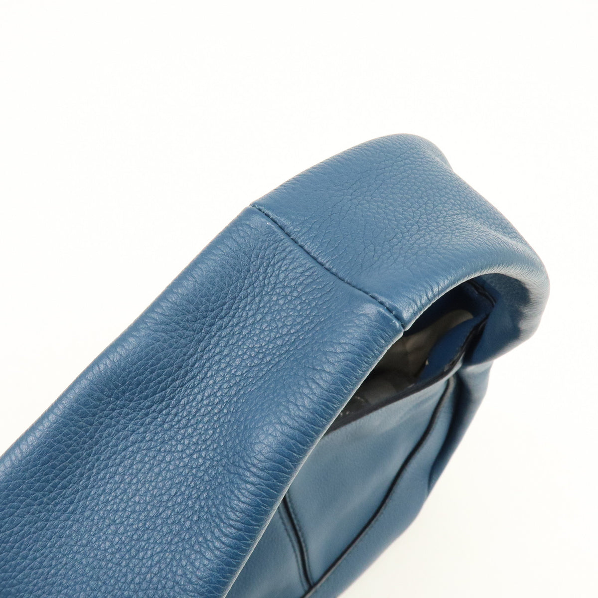 TOD'S  Hobo Leather Shoulder Bag Hand Bag Blue