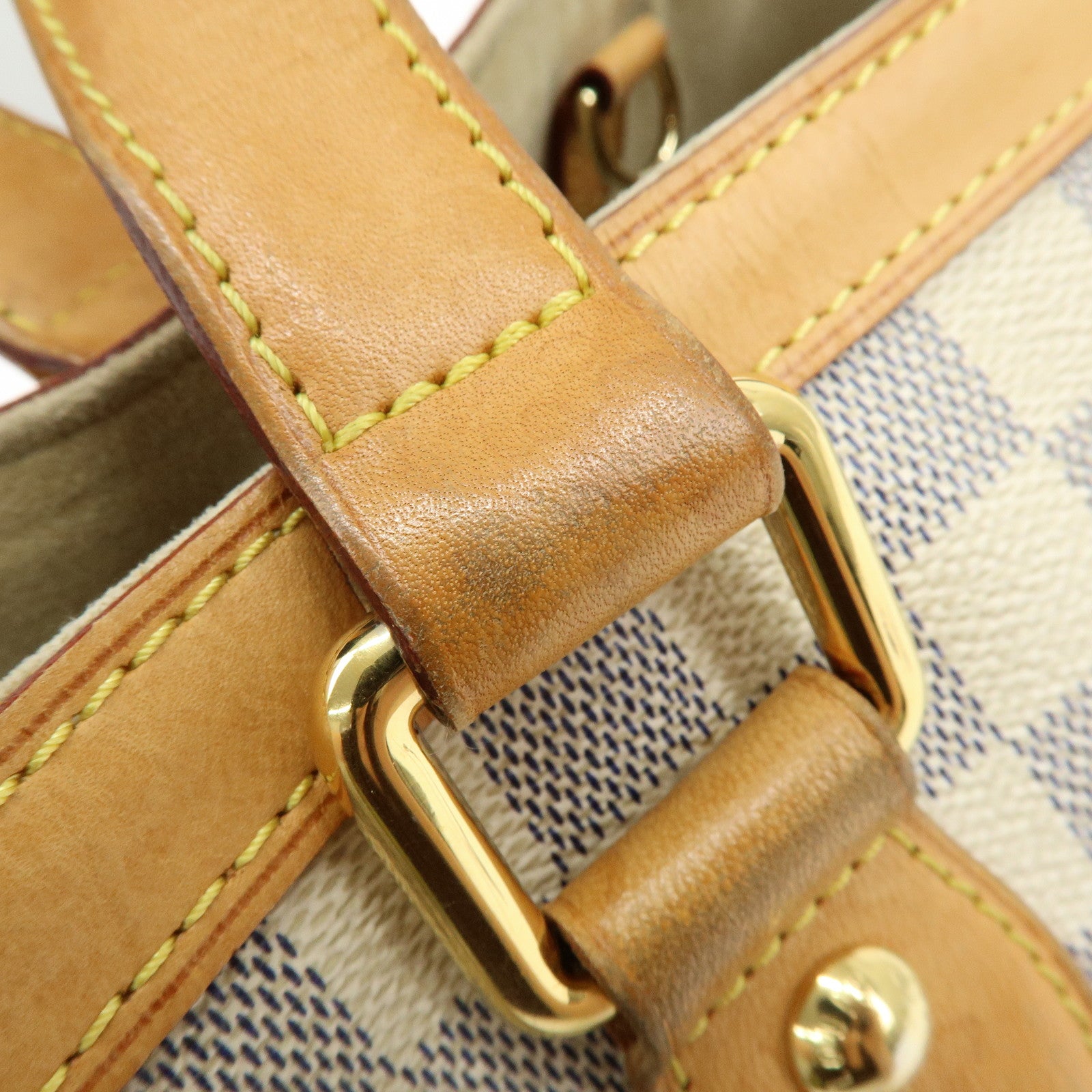 Louis Vuitton Damier Azur Hampstead PM Hand Bag Ivory N51207