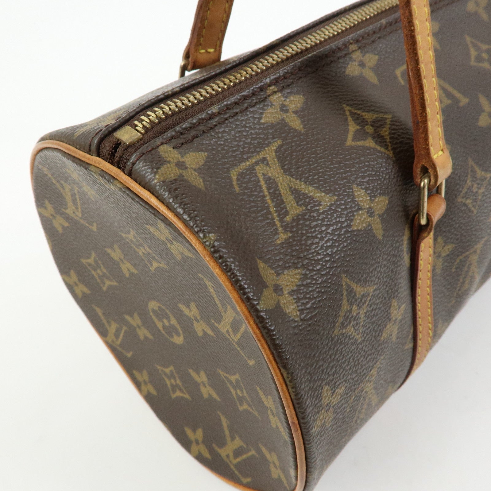 Louis Vuitton Monogram Papillon 30 Hand Bag Brown M51385