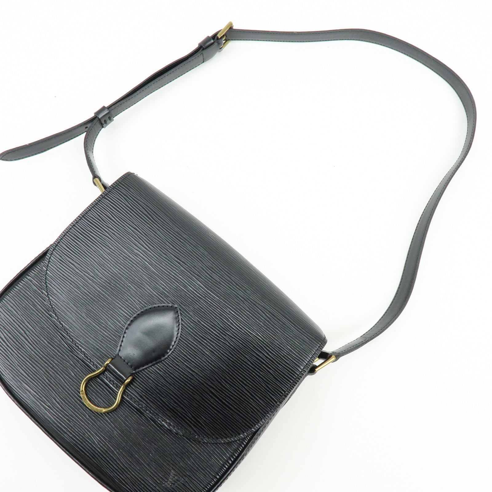 Louis Vuitton Epi Saint Cloud Shoulder Bag Black Noir M52192