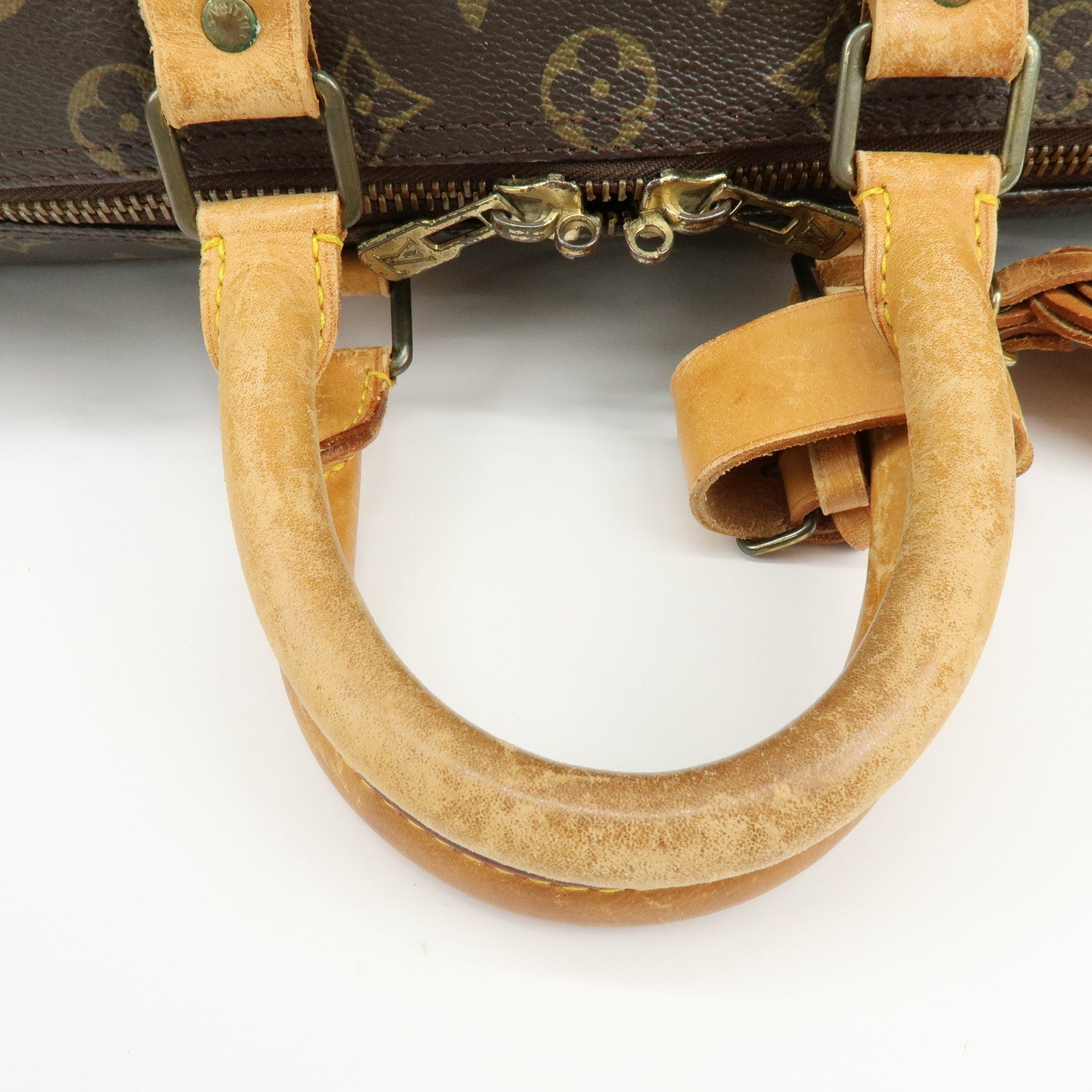 Louis Vuitton Monogram Keep All 45 Boston Bag Hand Bag Brown M41428