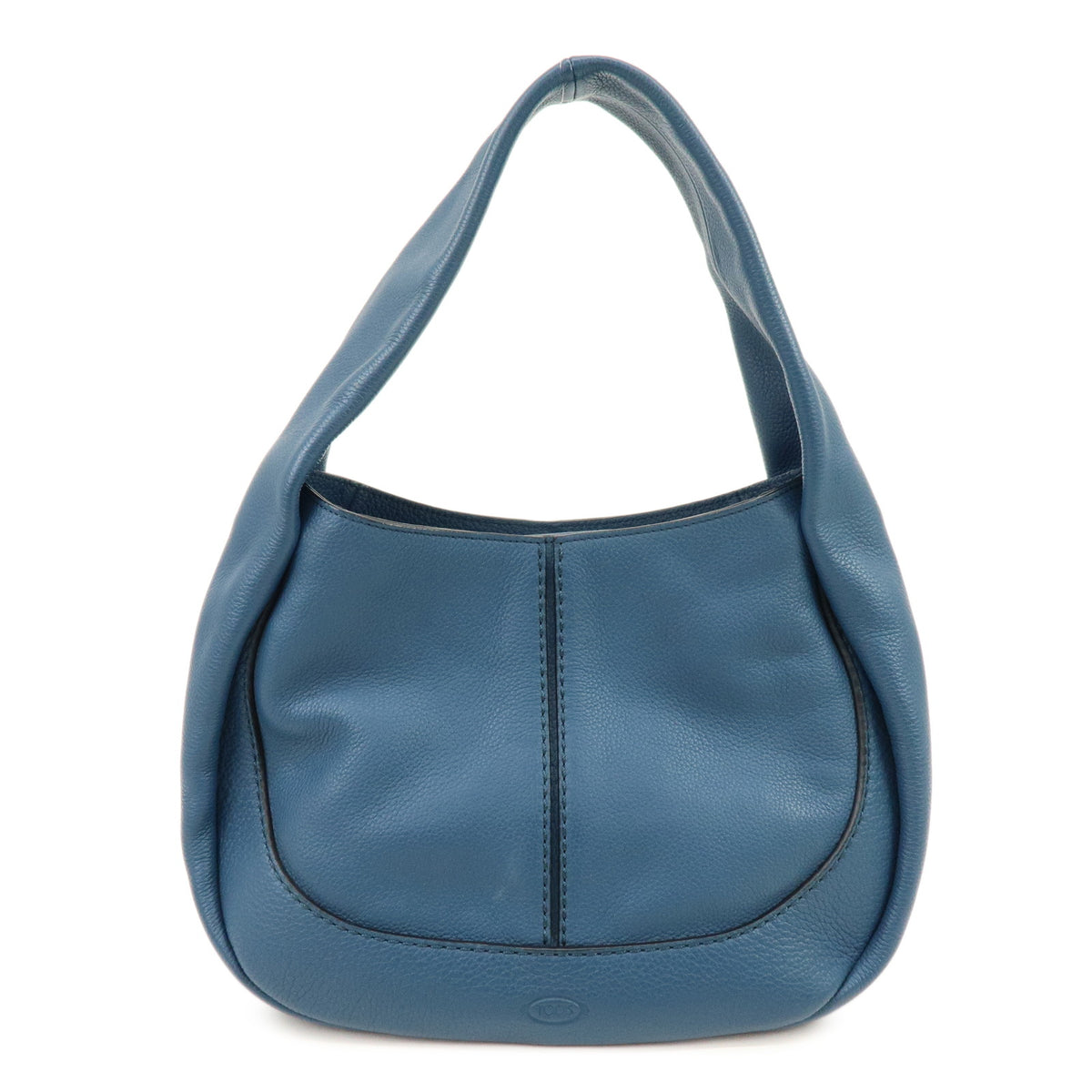TOD'S  Hobo Leather Shoulder Bag Hand Bag Blue